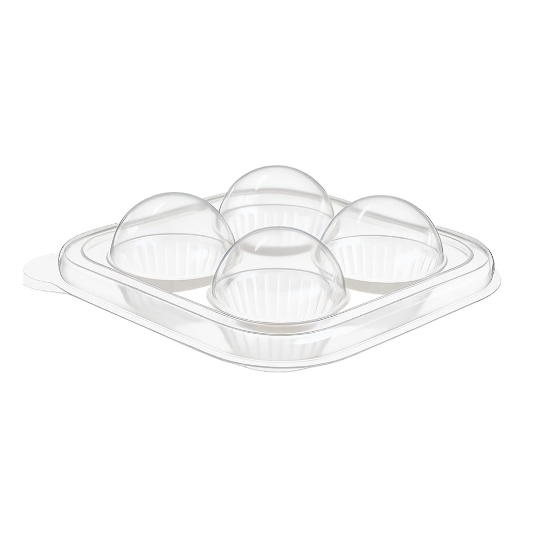 4 Cavities Small Clear/Clear Candy Case (10 count)