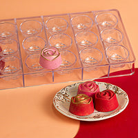 Thumbnail for Rose Shaped Hard Chocolate DIY Candy Mold – 18 Cavities – BlueStar