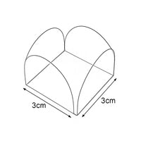 Thumbnail for Clear Mini Dessert Liners - 50 count (3cm x 3cm)