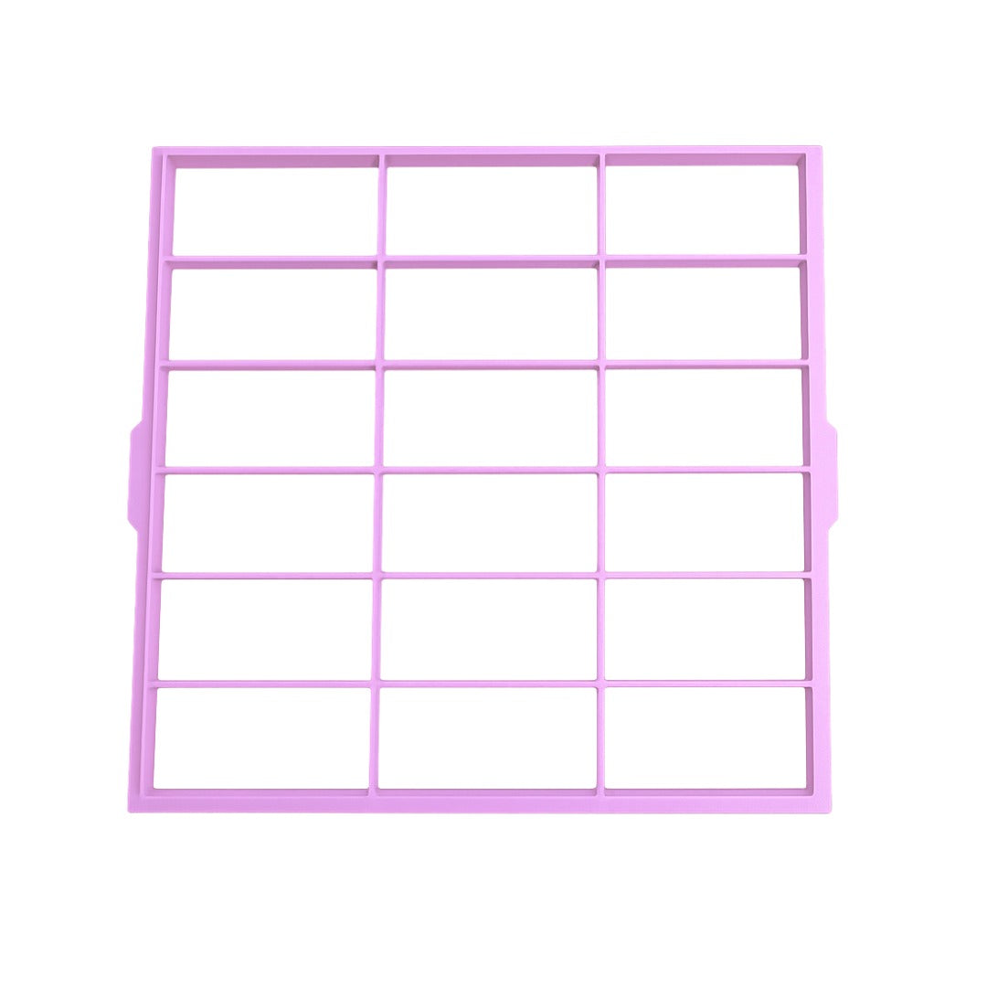 Frozen Cake Slice Cutter Grid for Brazilian-style Iced Cake | Pink