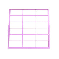 Thumbnail for Frozen Cake Slice Cutter Grid for Brazilian-style Iced Cake | Pink