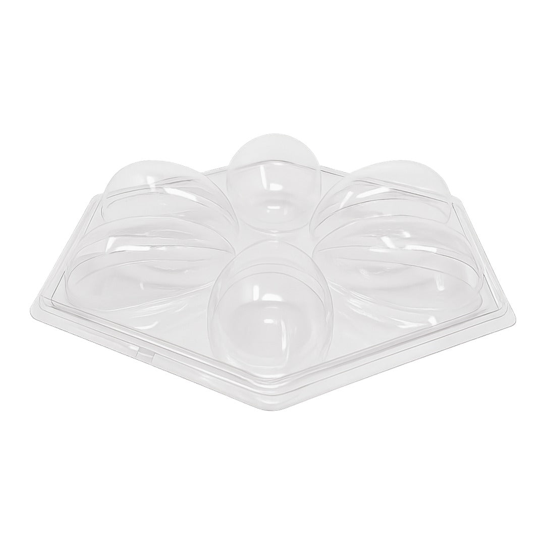 6 Cavities 50g Easter Egg Clear Case  (5 count)