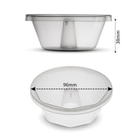 Thumbnail for Oven Safe Plastic Small Pudding/Flan Pan With Lid - 10 Pack (120ml)
