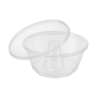 Thumbnail for Oven Safe Plastic Mini Pudding/Flan Pan With Lid - 20 Pack (80ml)