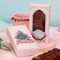 Thumbnail for Chocolate Bar Box 300g with Window - Christmas Tree Theme | Elegant Holiday Packaging (Pack of 10)