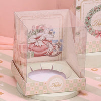 Thumbnail for Panettone Box 500g with Acetate Lid - Grace Theme | Elegant Christmas Packaging (5 Units)