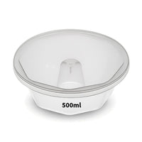 Thumbnail for Oven Safe Plastic Large Pudding/Flan Pan With Lid - 6 Pack (500ml)