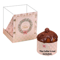 Thumbnail for Panettone Box 500g with Acetate Lid - Grace Theme | Elegant Christmas Packaging (5 Units)