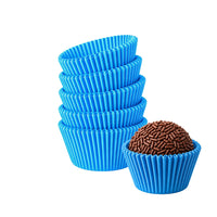 Thumbnail for Premium Greaseproof Paper Candy Cups for Brigadeiros – BLUE