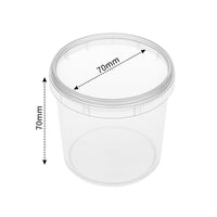 Thumbnail for Rounded Containers For Cake In A Jar With Lid  (220ml) - 10 Pack