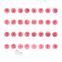 Thumbnail for Mini Fondant & Brigadeiro Embosser Stamp Set | 2cm (Balloon Letters | Letras Fofas