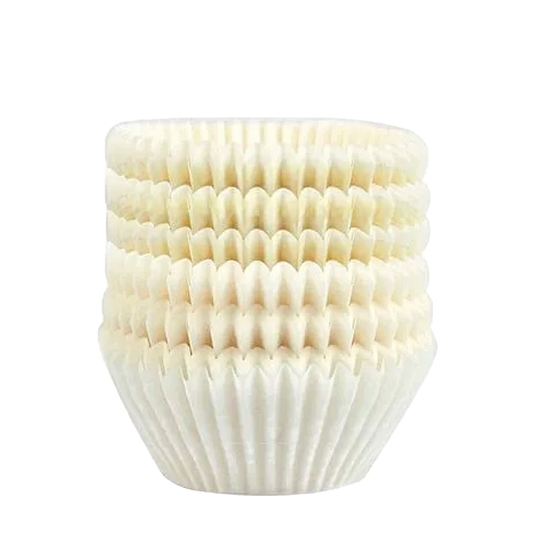 Premium Greaseproof Paper Candy Cups for Brigadeiros – White