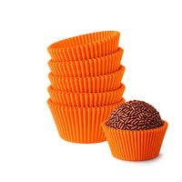 Thumbnail for Premium Greaseproof Paper Candy Cups for Brigadeiros – ORANGE