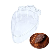 Thumbnail for Carrot shaped Crystal Plastic Cake Box 750ml Capacity