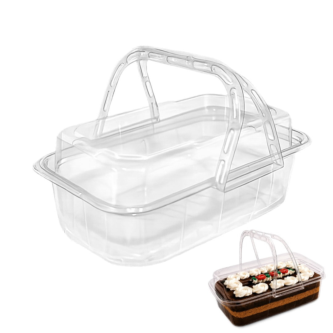 Transparent Acetate Basket-Style Packaging for Desserts – Pack of 6 Units