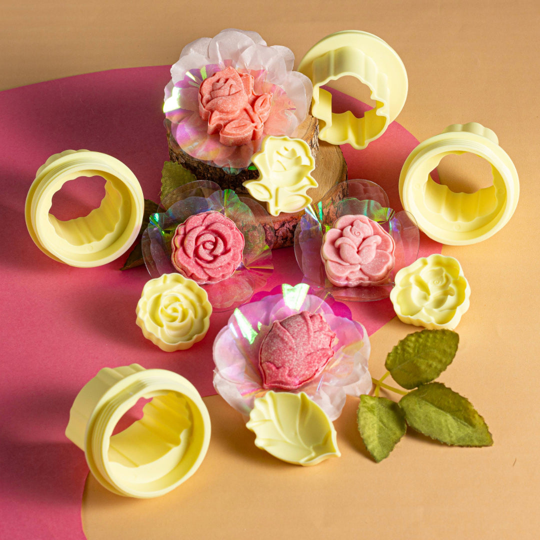 Brigadeiro Ejector Molds 4 designs Set (Roses) BlueStar