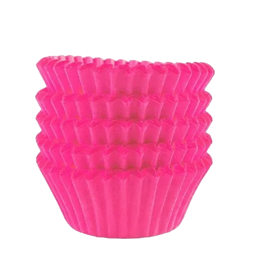 Premium Greaseproof Paper Candy Cups for Brigadeiros – HOT PINK