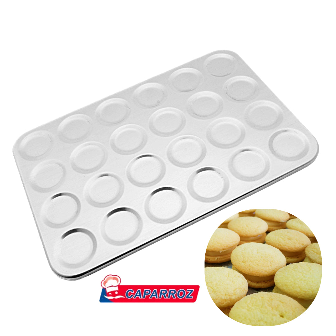 Brazilian Wedding Cookie Pan – 43.5 x 29.5 cm – 24 Cavities – Professional Aluminum Mold by Caparroz