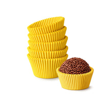 Thumbnail for Premium Greaseproof Paper Candy Cups for Brigadeiros – YELLOW