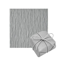 Thumbnail for Folhas de Papel Crepom para Embrulho de Bem Casados 15cm x 15cm Prata (40 Folhas)