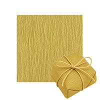 Thumbnail for Folhas de Papel Crepom para Embrulho de Bem Casados 15cm x 15cm Dourado (40 Folhas)