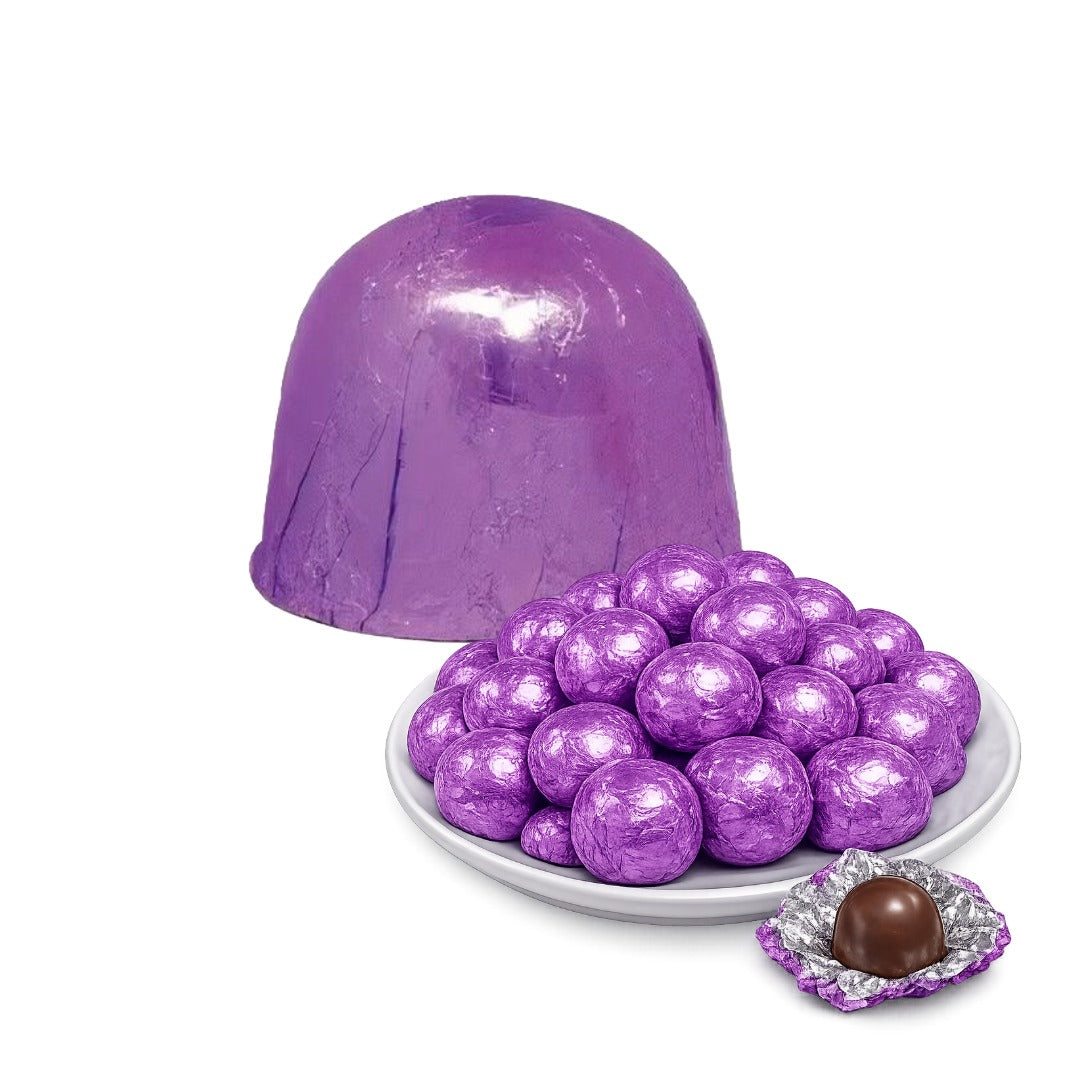 LAVENDER - Aluminum Wrapping For Truffles and Candies 300 Count - 160mm x 156mm