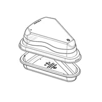 Thumbnail for Embalagem para fatia de bolo com tampa separada – 18,6 oz (550 ml) – Pacote com 10 unidades