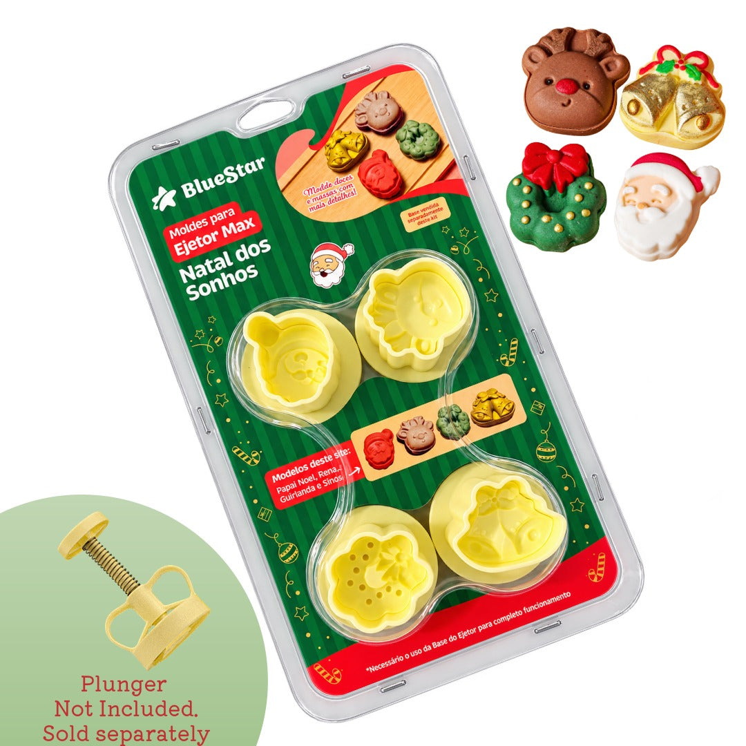 Christmas Dreams Brigadeiro Mold Set – 4 Festive Designs.