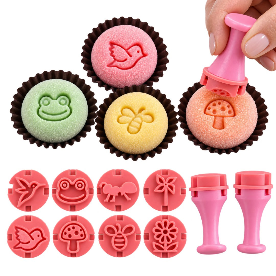 "Garden" Embossing Candy Stamp Set  (10 pieces) Jardim