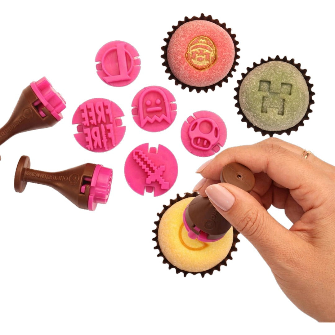 "Games" Embossing Candy Stamp Set  (10 pieces) Jogos