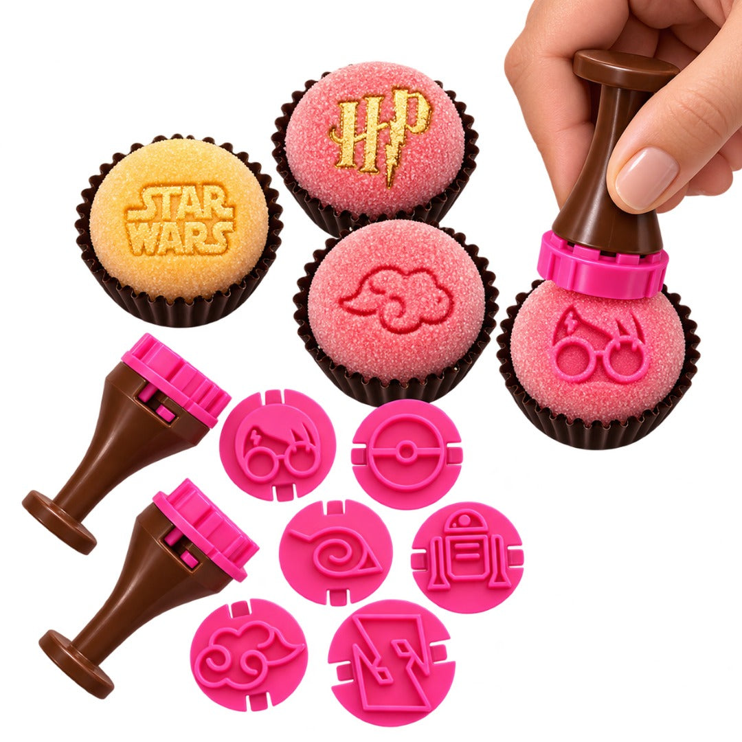 "Geek" Embossing Candy Stamp Set  (10 pieces) Geek