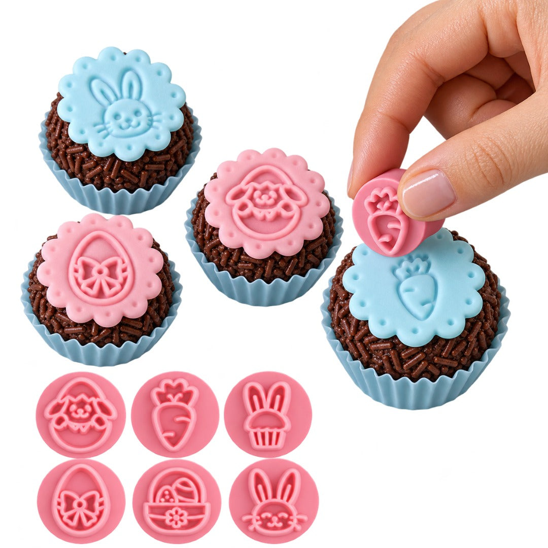 "Easter" Embossing Candy Stamp Set  (BlueStar 6 pieces) 20mm