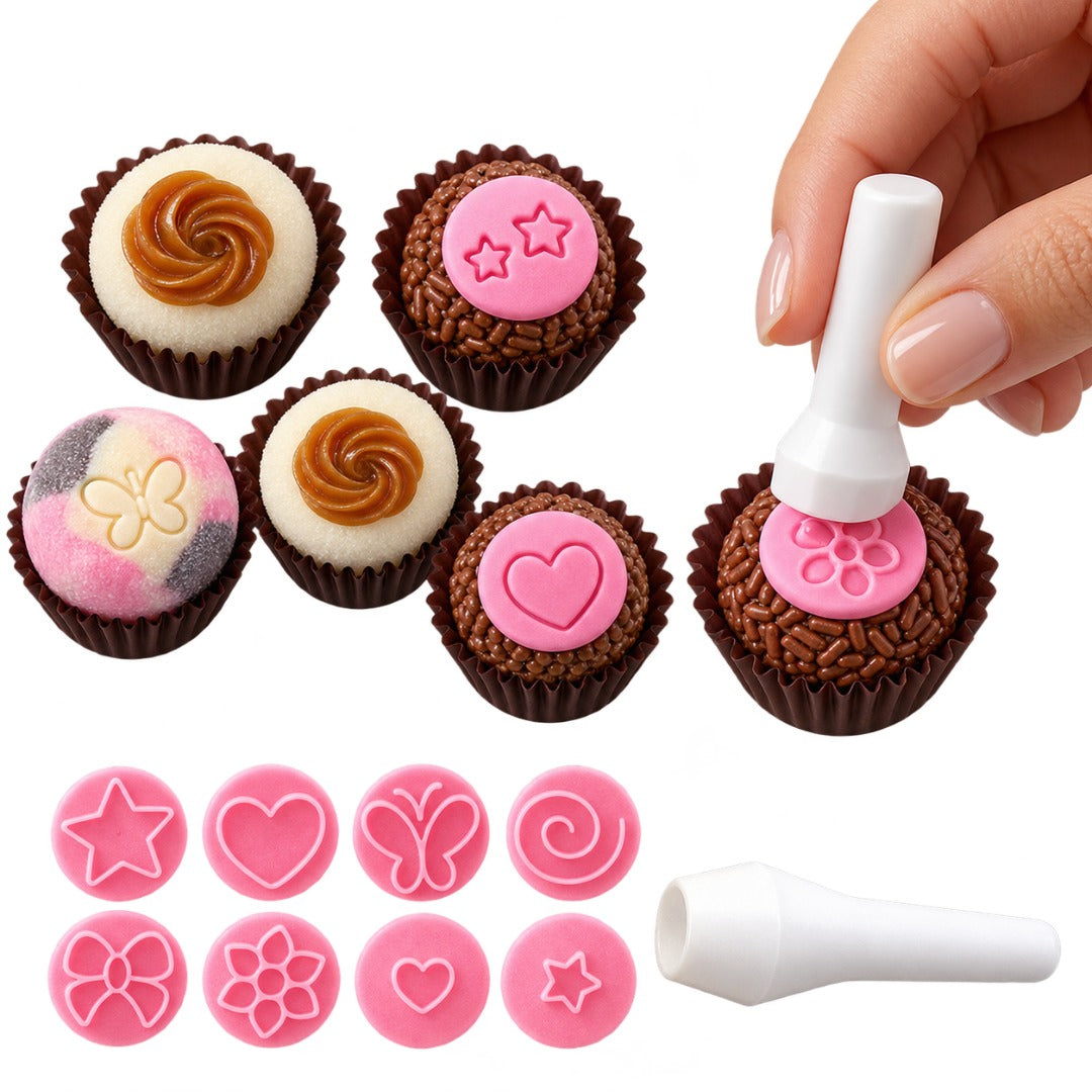 "Assorted Symbols #2" Embossing Candy Stamp Set  (BlueStar 9 pieces)