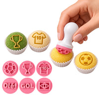 Thumbnail for Soccer Theme Embossing Candy Stamp Set (BlueStar 7 pieces)