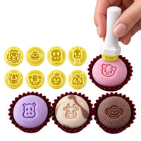 Thumbnail for Set de Sellos Embosadores para Fondant y Brigadeiro – Animales | 1,5 cm (0,59 in) | Animais