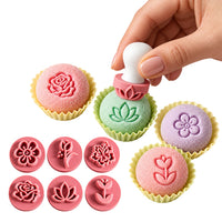 Thumbnail for Flowers Theme Embossing Candy Stamp Set (BlueStar 7 pieces)