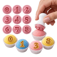 Thumbnail for Mini Candy Stamp for Cake Decorating (BlueStar 7 pieces) 2cm (Balloon Numbers | Numeros Fofos