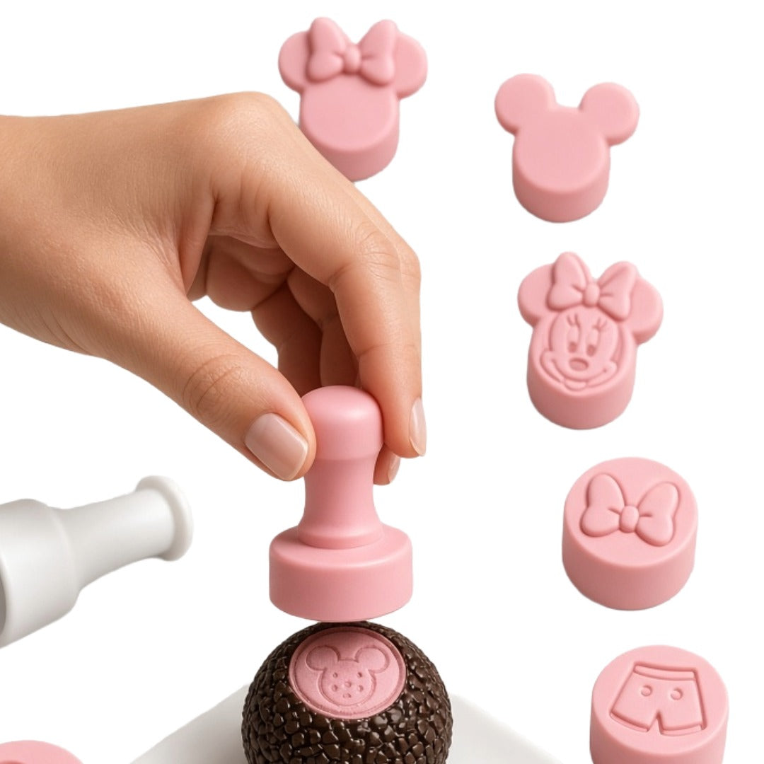 "Little Mice Party Theme" Embossing Candy Stamp Set (BlueStar 9 pieces)