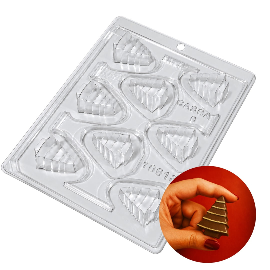 Small Christmas Tree Bonbon 3-Part Chocolate Mold – BWB
