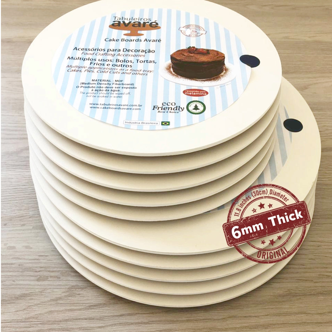 Round MDF 13.8 inches (35cm) Cake Board-6mm thick