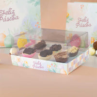 Thumbnail for Box for Easter Egg With Clear Lid. (For 50g  egg shells) TERNURA Line - 10 Pack