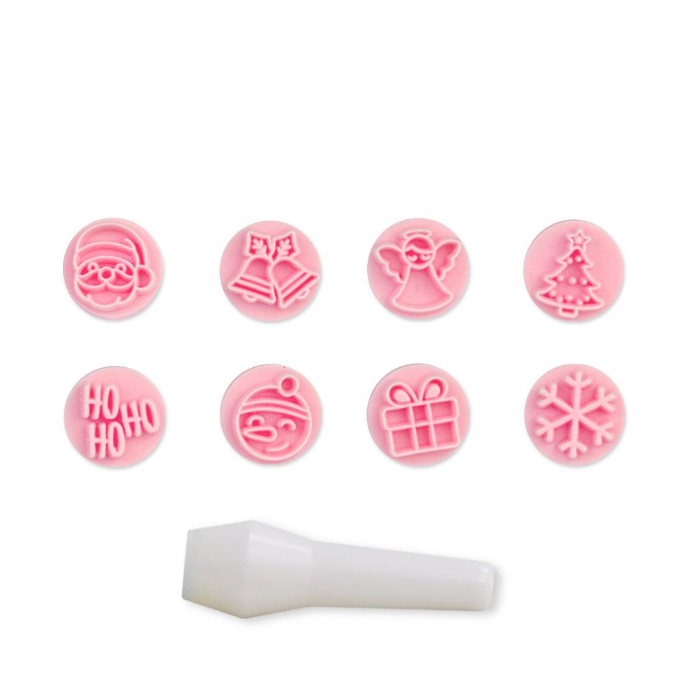 "Christmas" Embossing Candy Stamp Set  (9 pieces) - ViaCheff.com