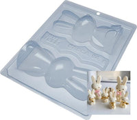 Thumbnail for Medium Sitting Bunny  - 3-Part Chocolate Mold(BWB) - ViaCheff.com