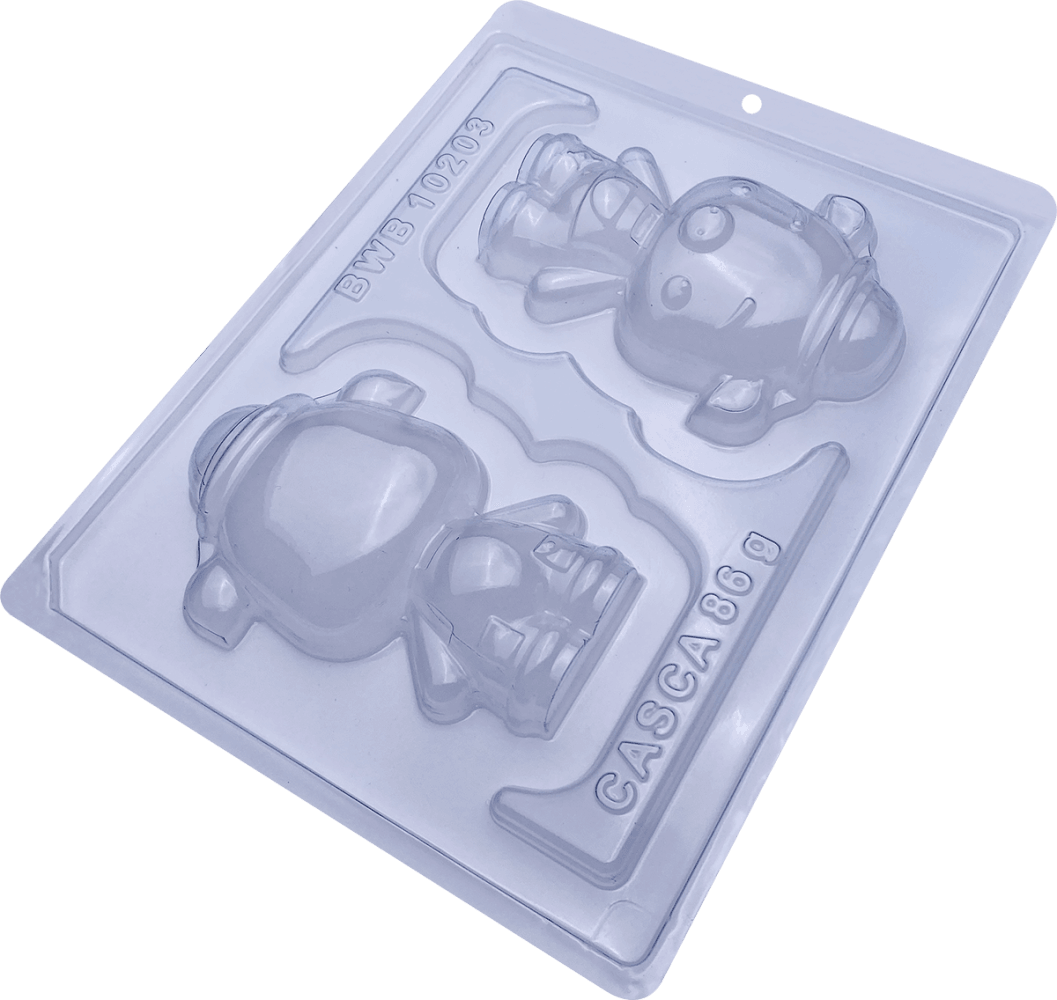 Piggy 3-Part Chocolate Mold (BWB) - ViaCheff.com