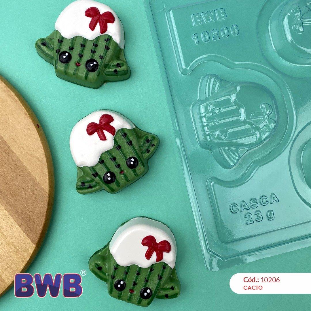 Cutie Cactus 3-Part Chocolate Mold (BWB) - ViaCheff.com