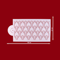 Thumbnail for Cake Stencil Design #14 - ViaCheff.com