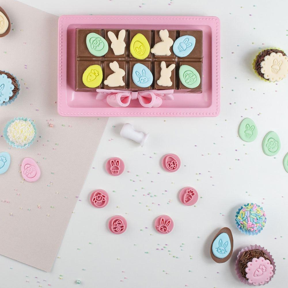 "Easter" Embossing Candy Stamp Set  (6 pieces) 20mm - ViaCheff.com