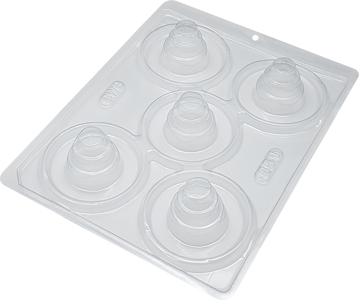 Mini 3 Levels Cake 3-Part Chocolate Mold (BWB) - ViaCheff.com