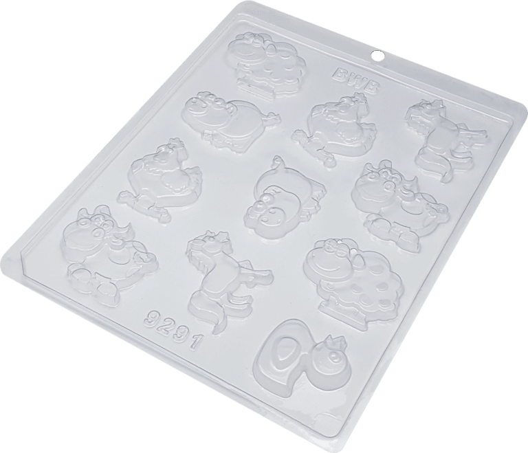 Farm Animals Standard Chocolate Mold (BWB) - ViaCheff.com