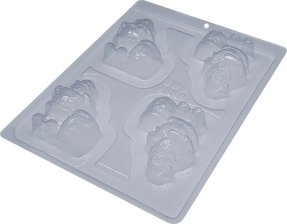 Medium Santa 3-Part Chocolate Mold (BWB) - ViaCheff.com